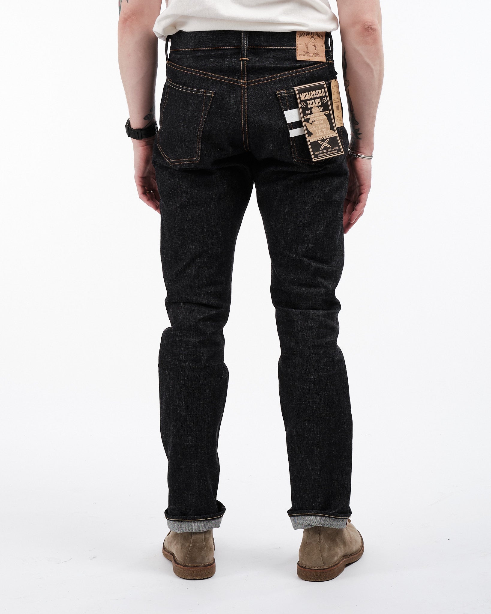 0605-SP 15.7 oz Zimbabwe Cotton GTB Natural Tapered Jeans - Meadow