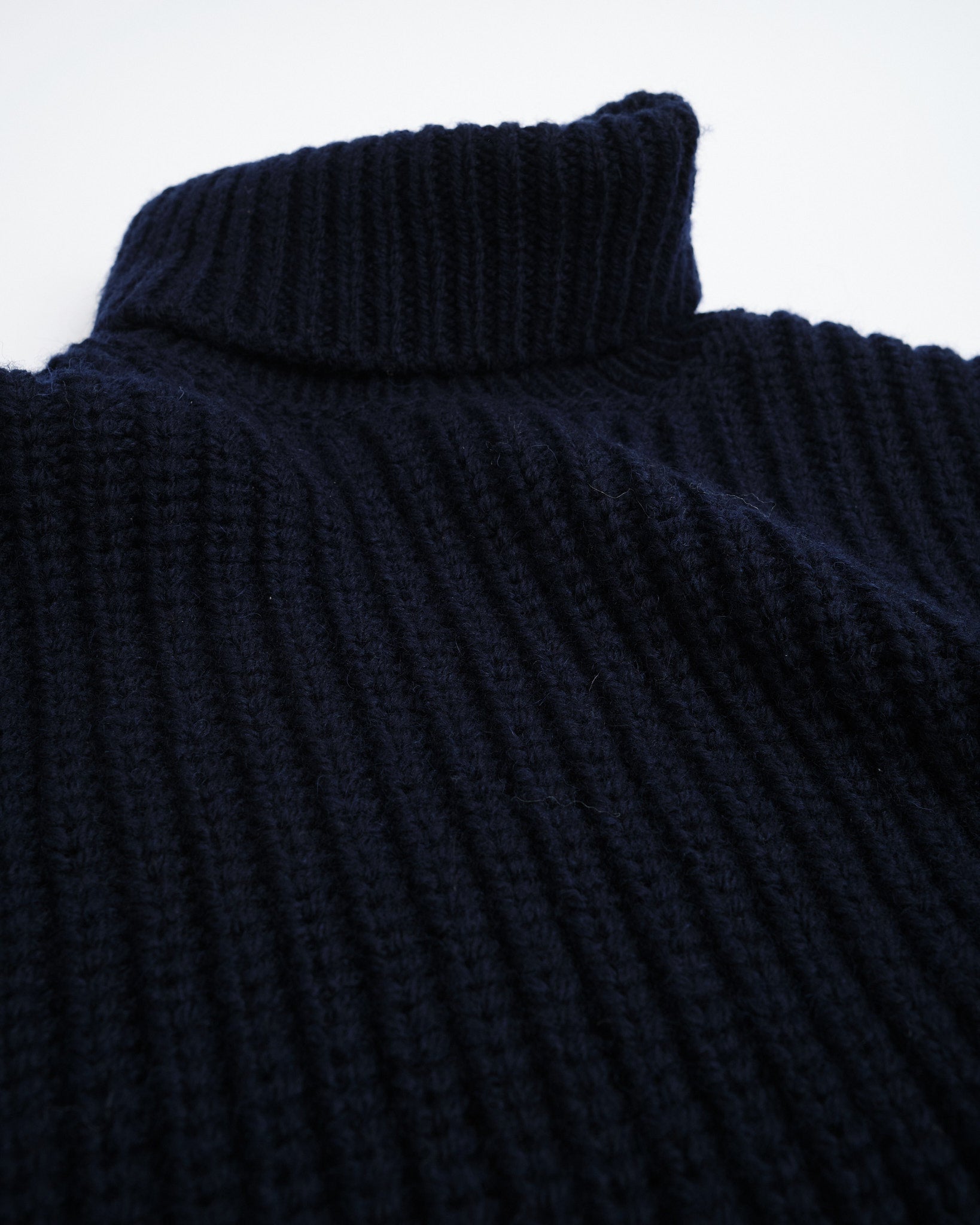 August Chunky Rollneck Knit Navy - Meadow