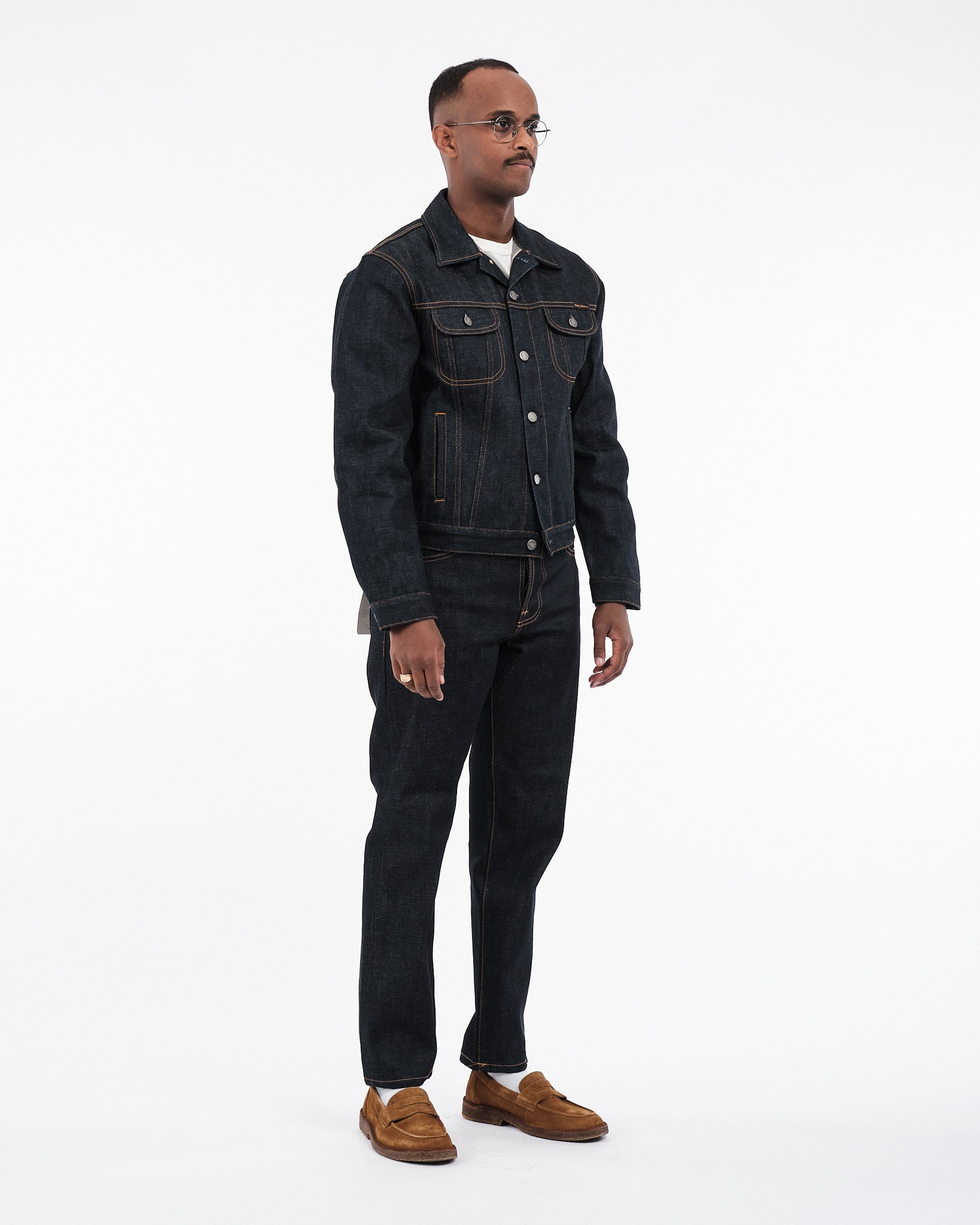 Danny Ace Selvage Denim Jacket Dry Blue - Meadow