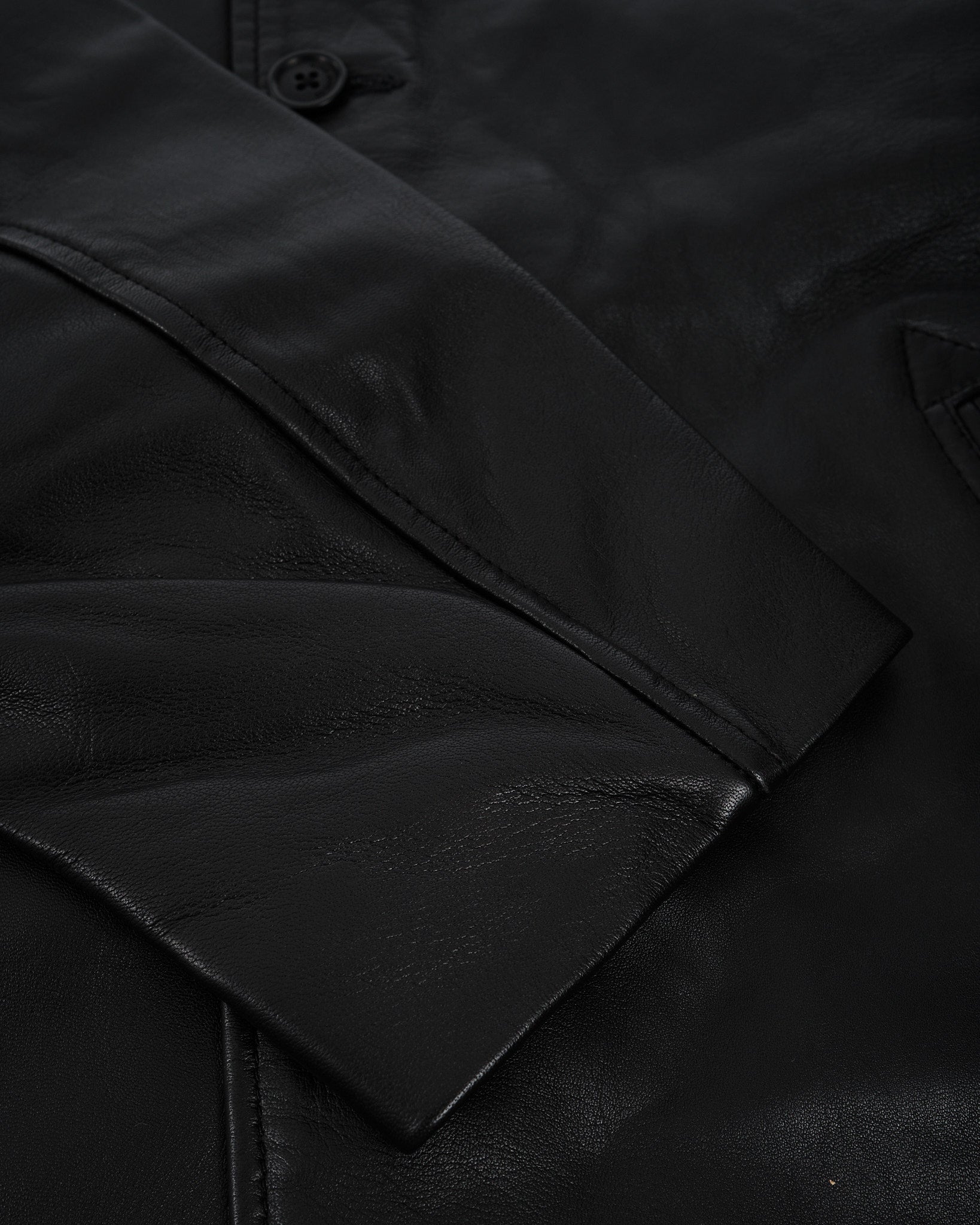 Ferry Leather Jacket Black - Meadow