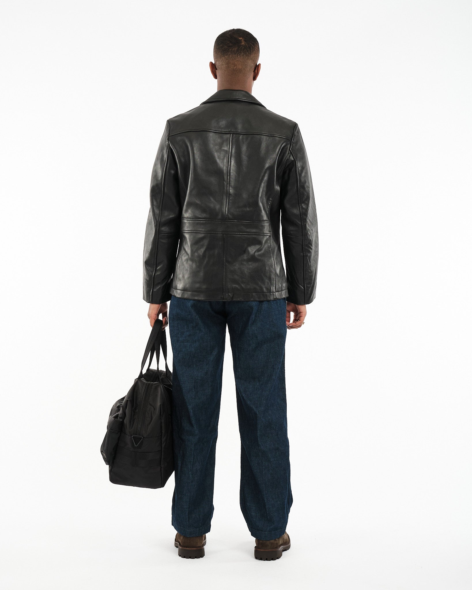 Ferry Leather Jacket Black - Meadow