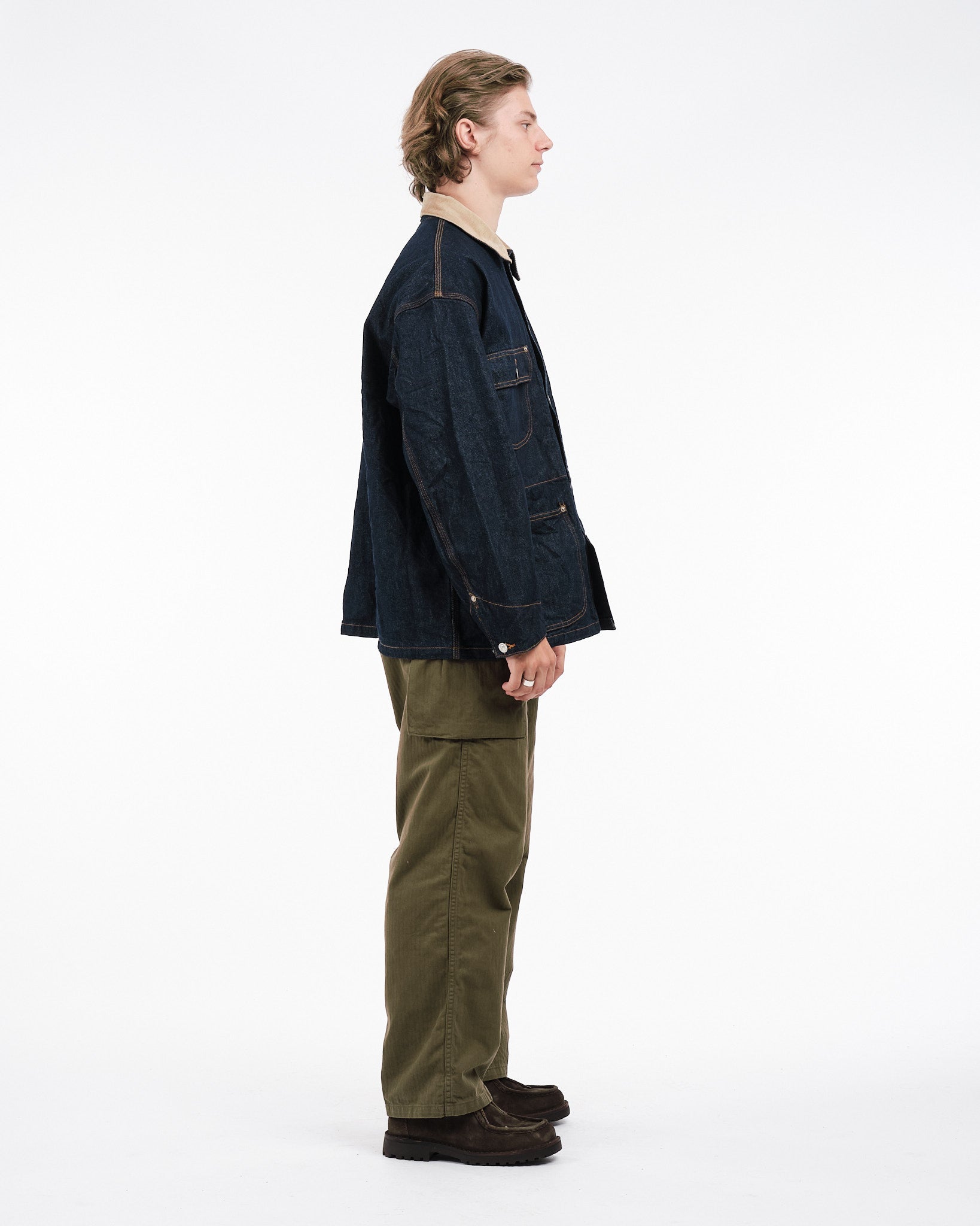 LOOSE FIT COVERALL ONE WASH - Meadow