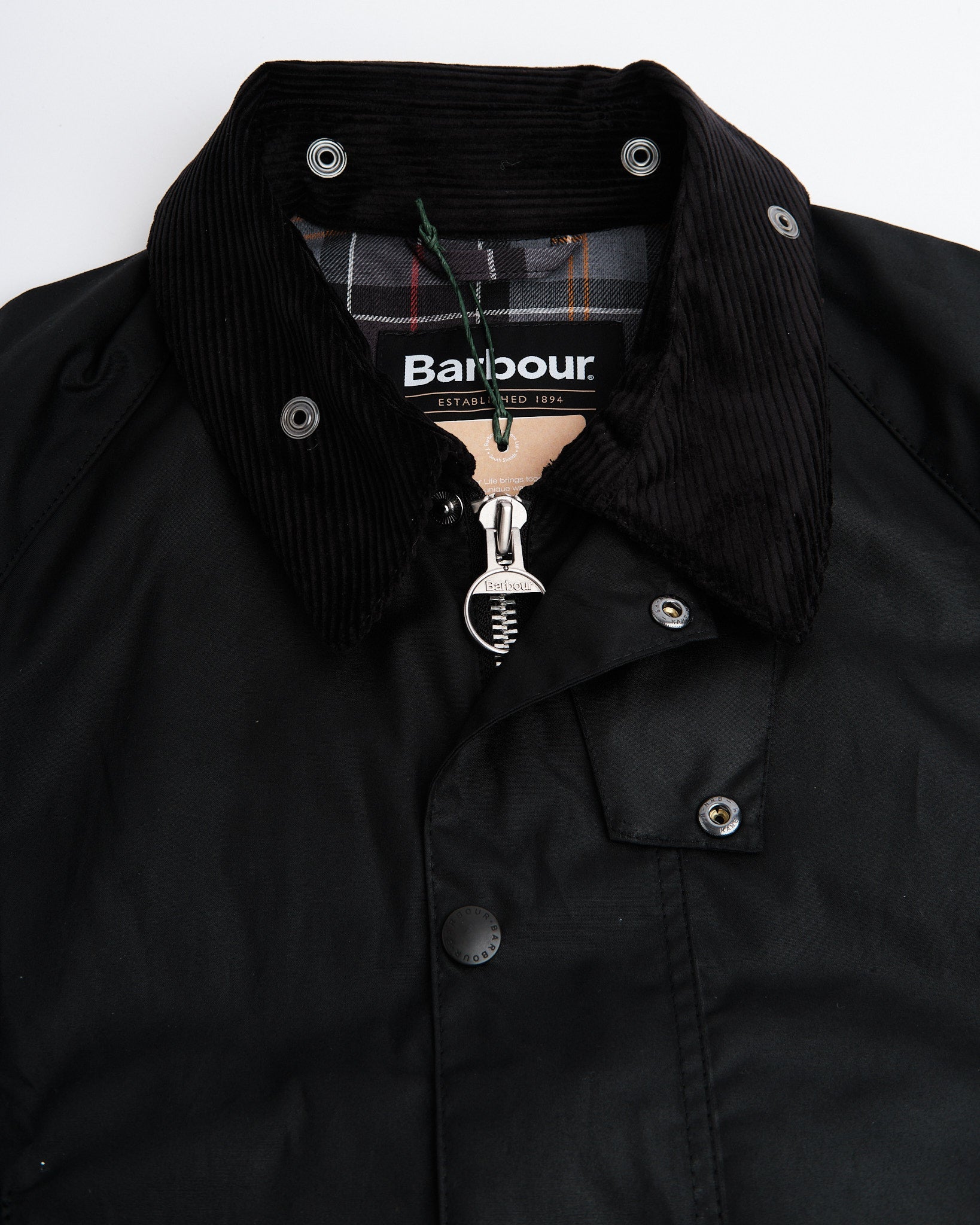 OS Beaufort Wax Jacket Black - Meadow