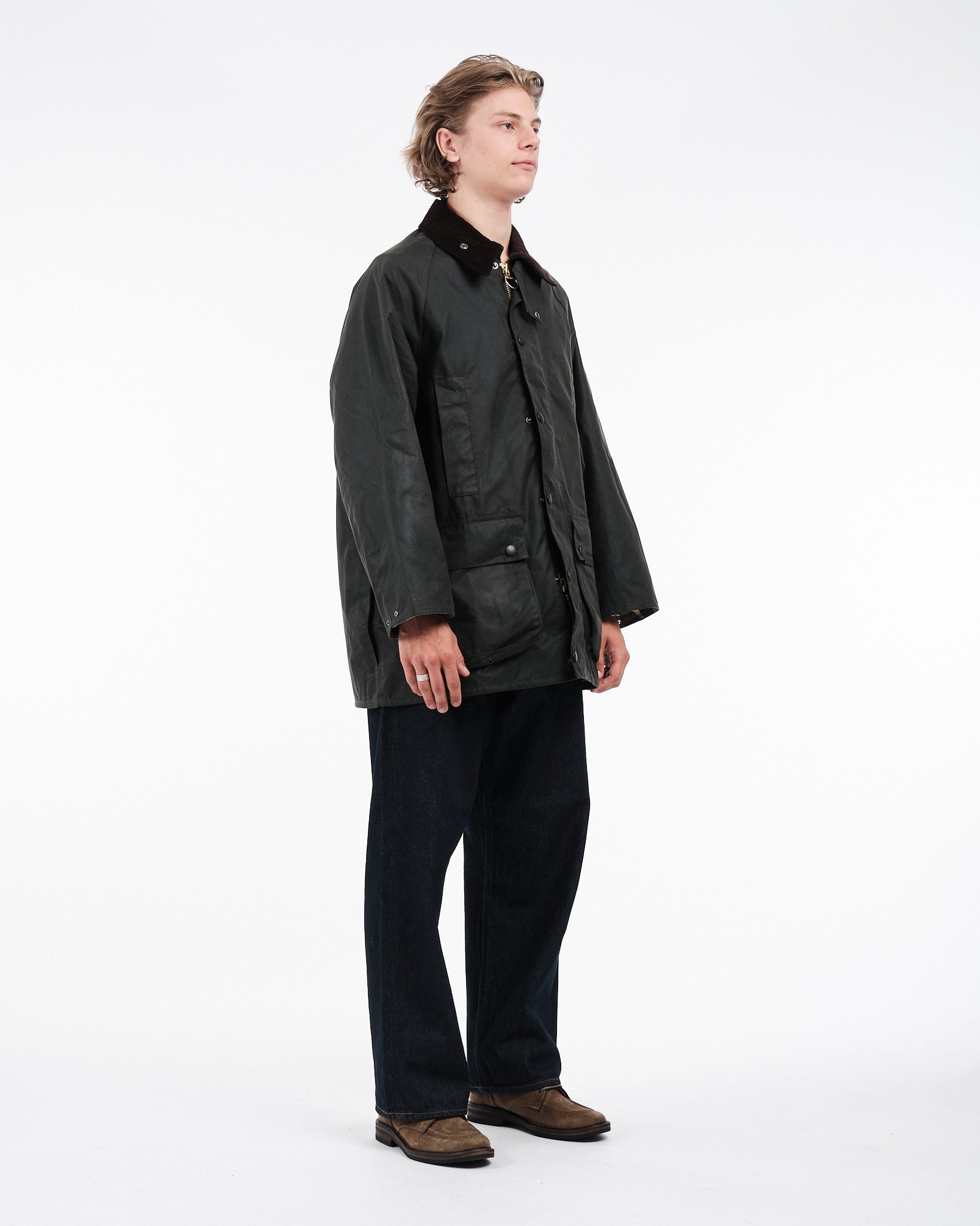 OS Beaufort Wax Jacket Sage - Meadow