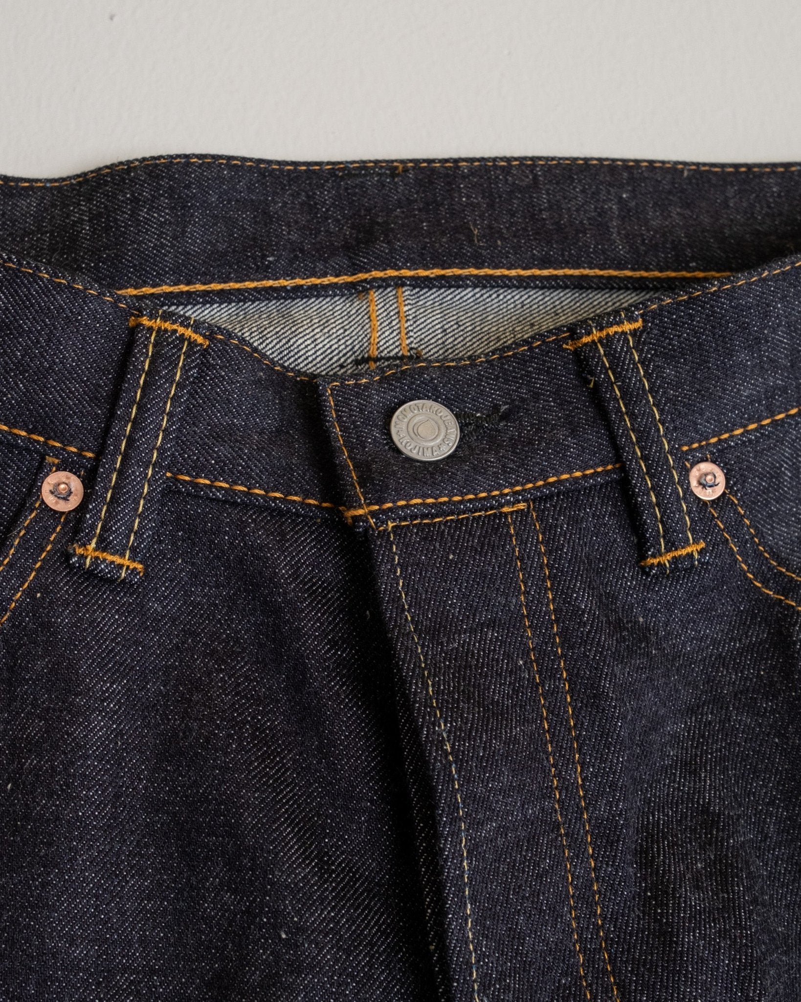 0906-V 15.7 oz Zimbabwe Cotton Wide Straight Jeans - Meadow