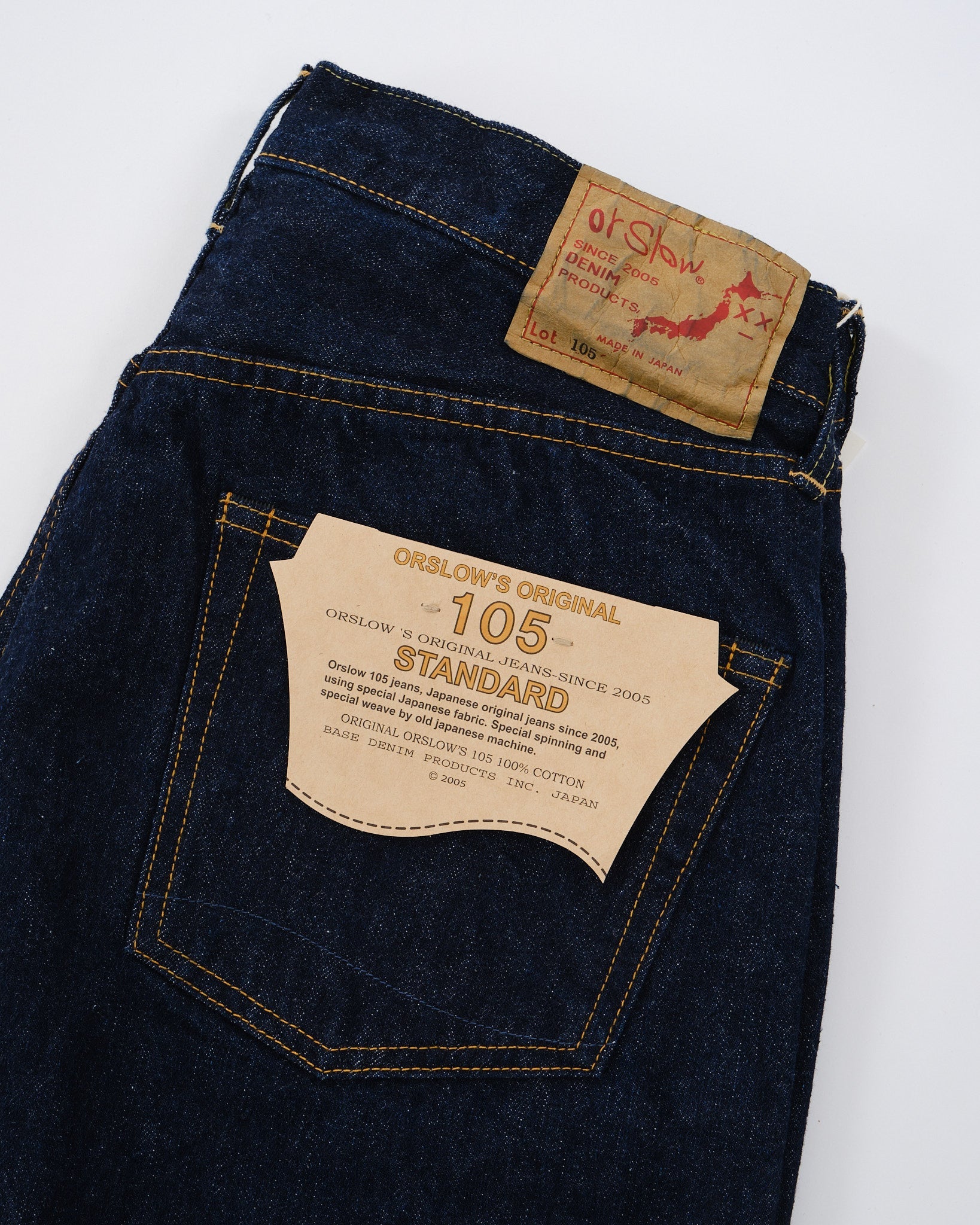 105 STANDARD SELVEDGE DENIM ONE WASH - Meadow