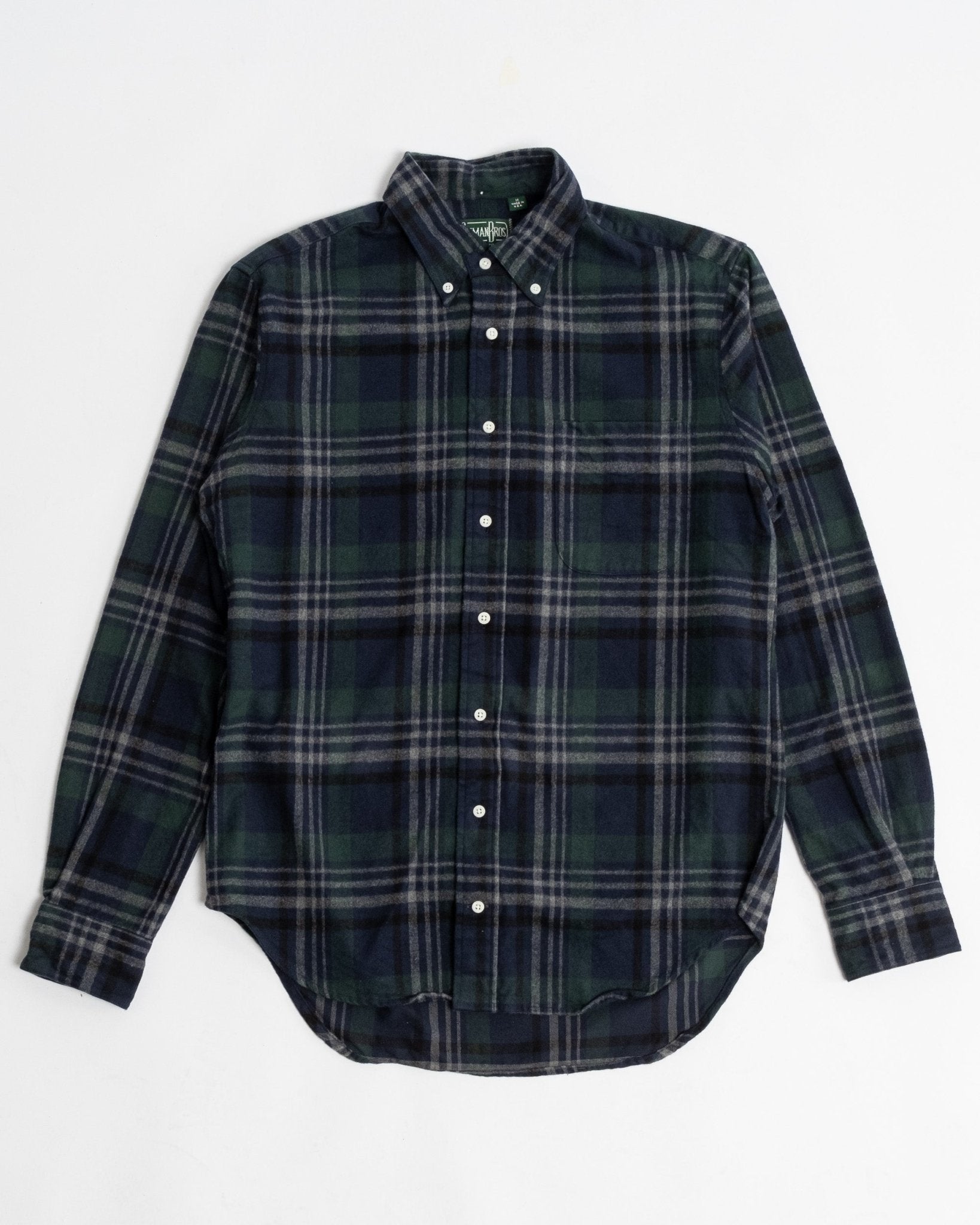 Blackwatch Melange Shaggy Flannel - Meadow