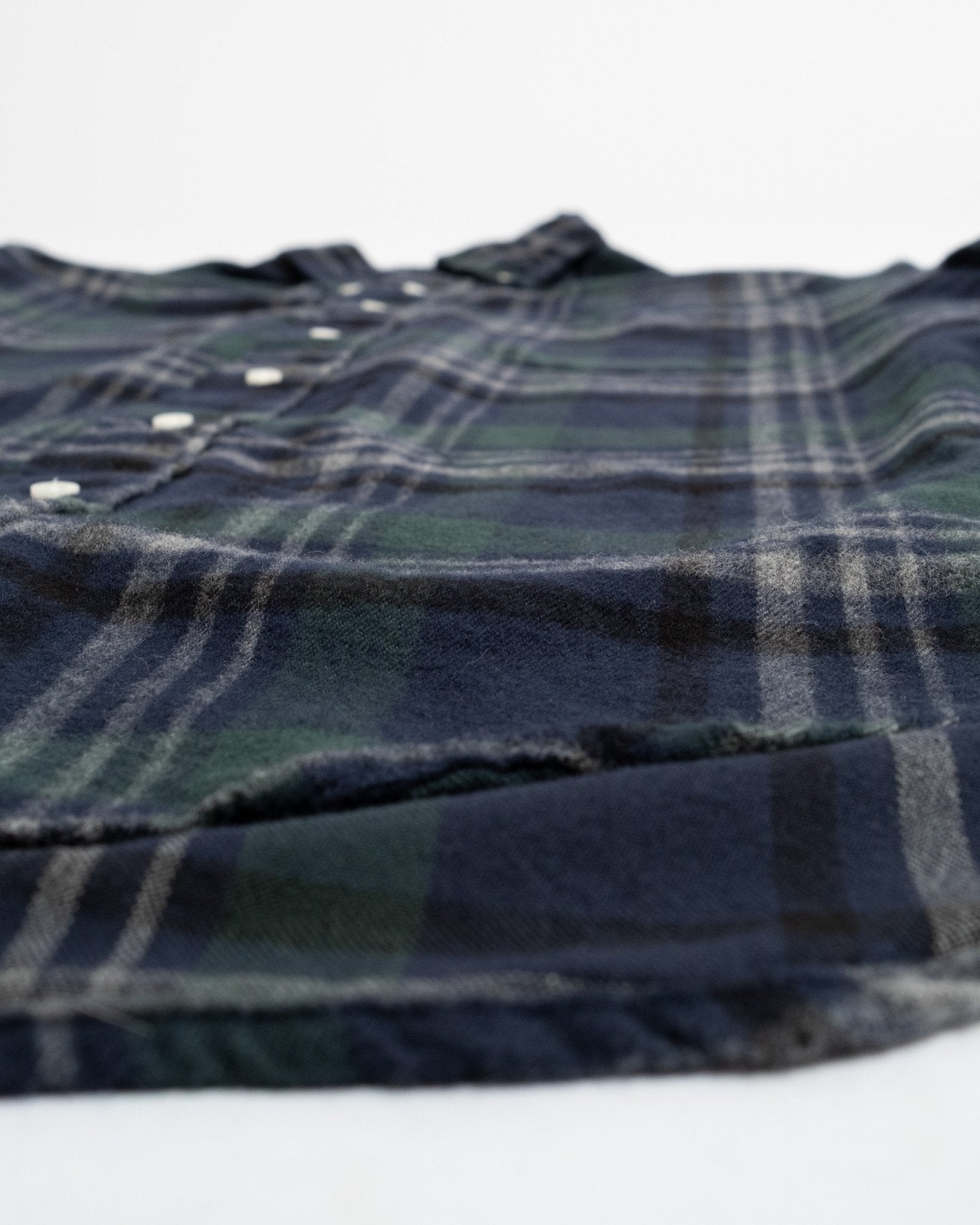 Blackwatch Melange Shaggy Flannel - Meadow