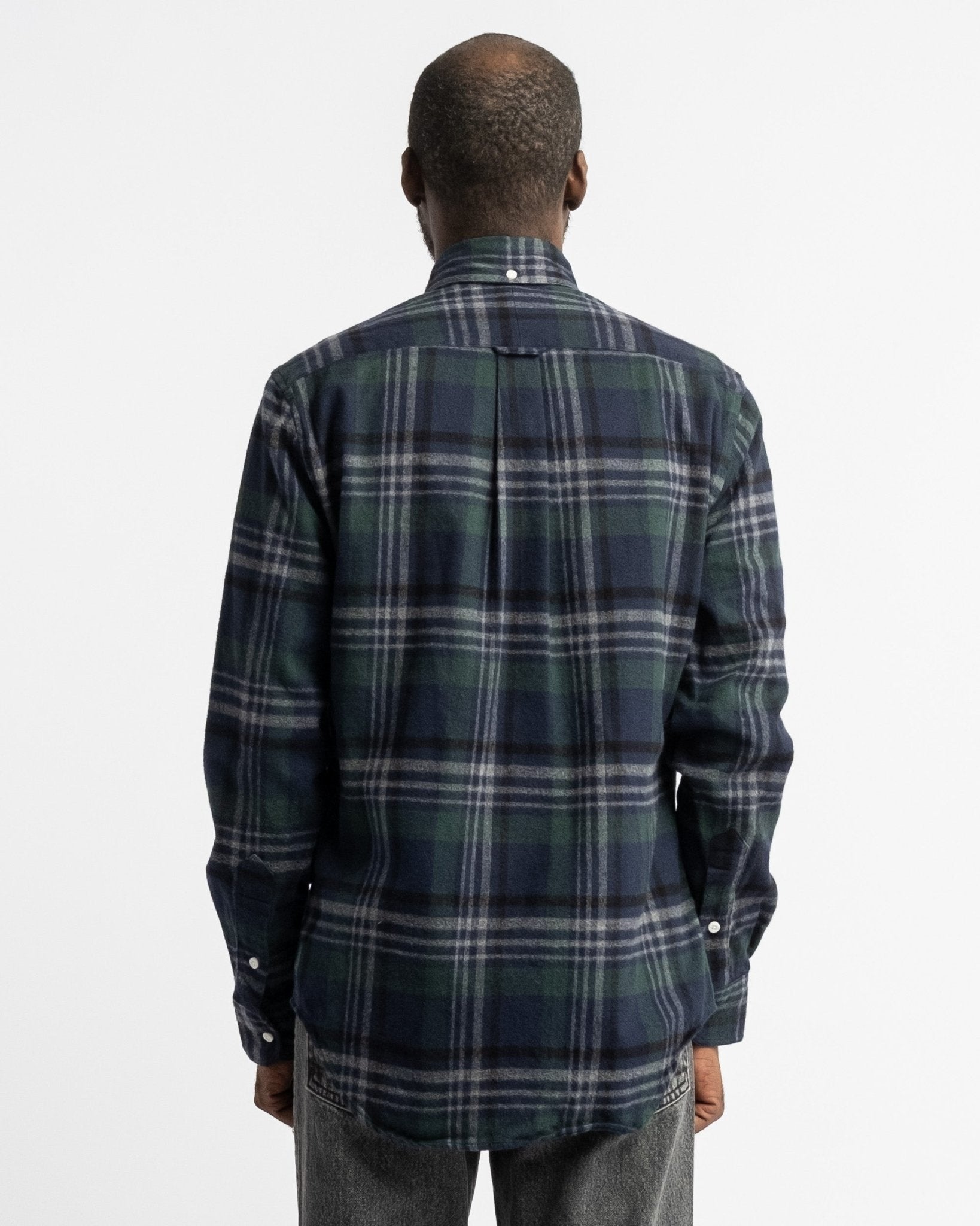 Blackwatch Melange Shaggy Flannel - Meadow