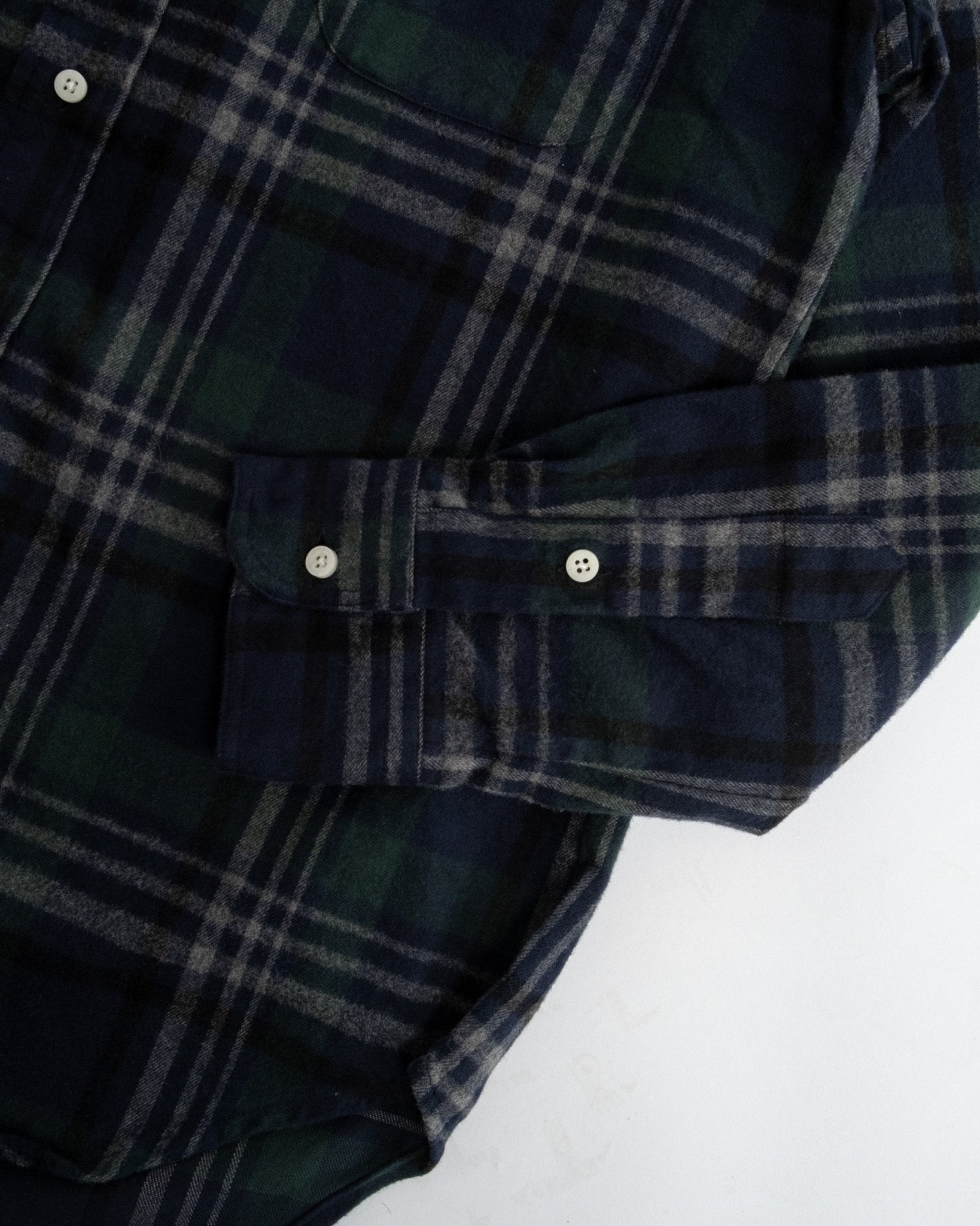 Blackwatch Melange Shaggy Flannel - Meadow