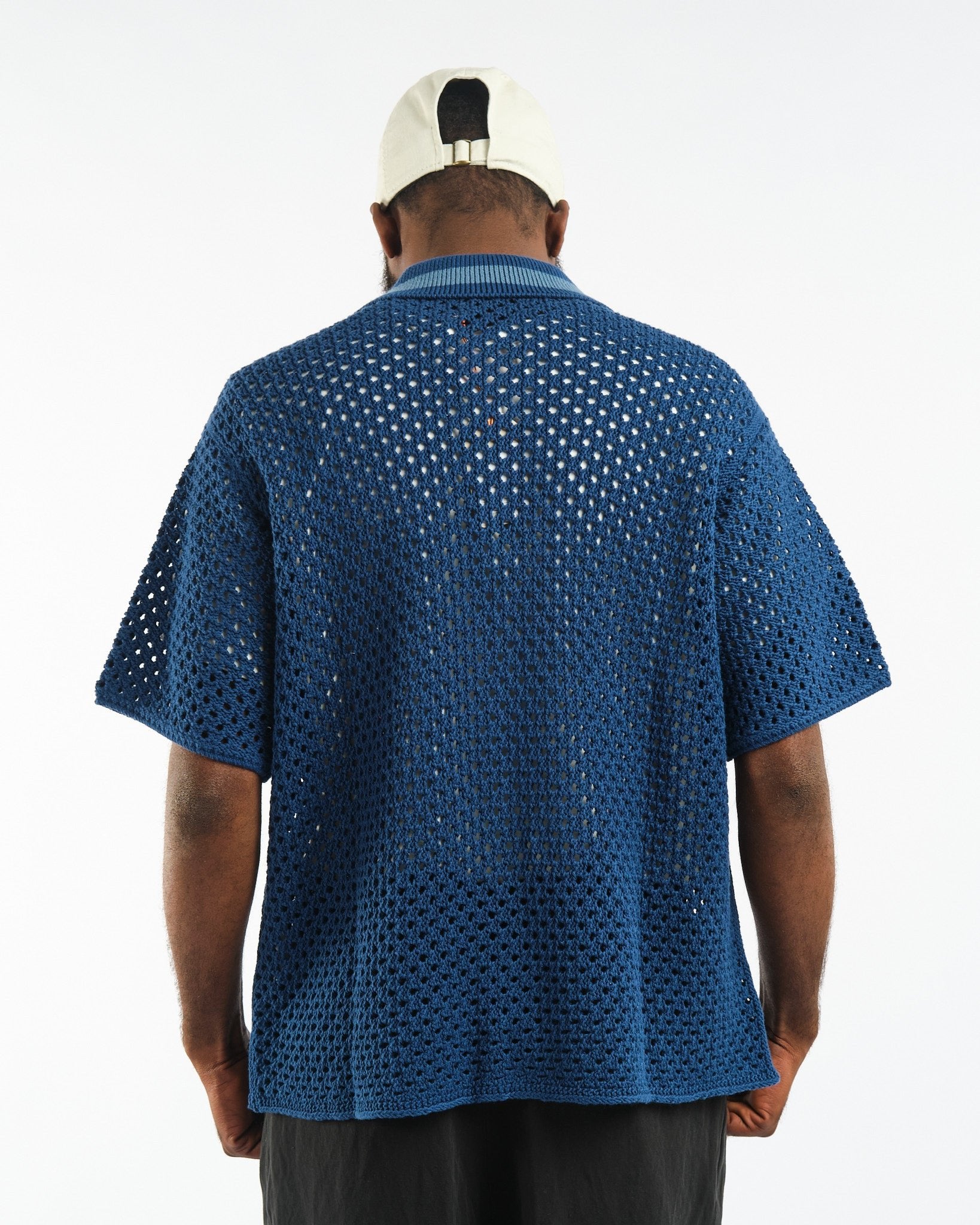 Fabbe Crochet Shirt Blue - Meadow