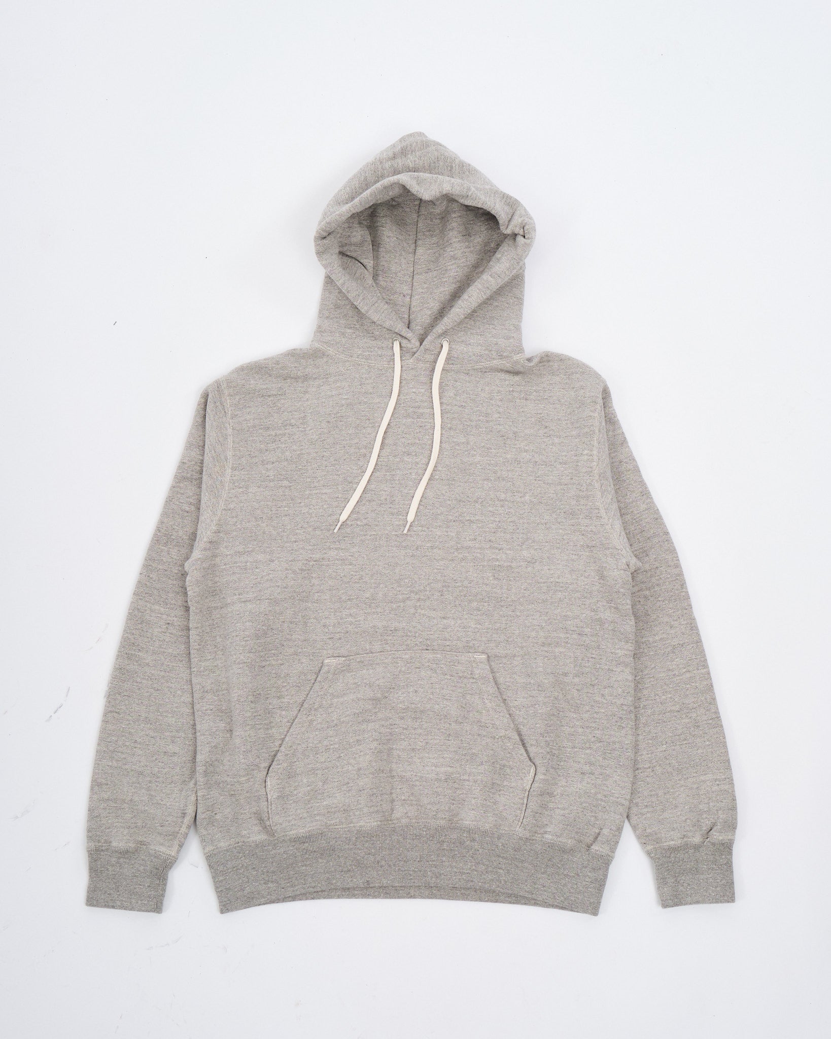 LOOP WHEEL HOODED SWEAT SHIRT HEATHER GRAY - Meadow