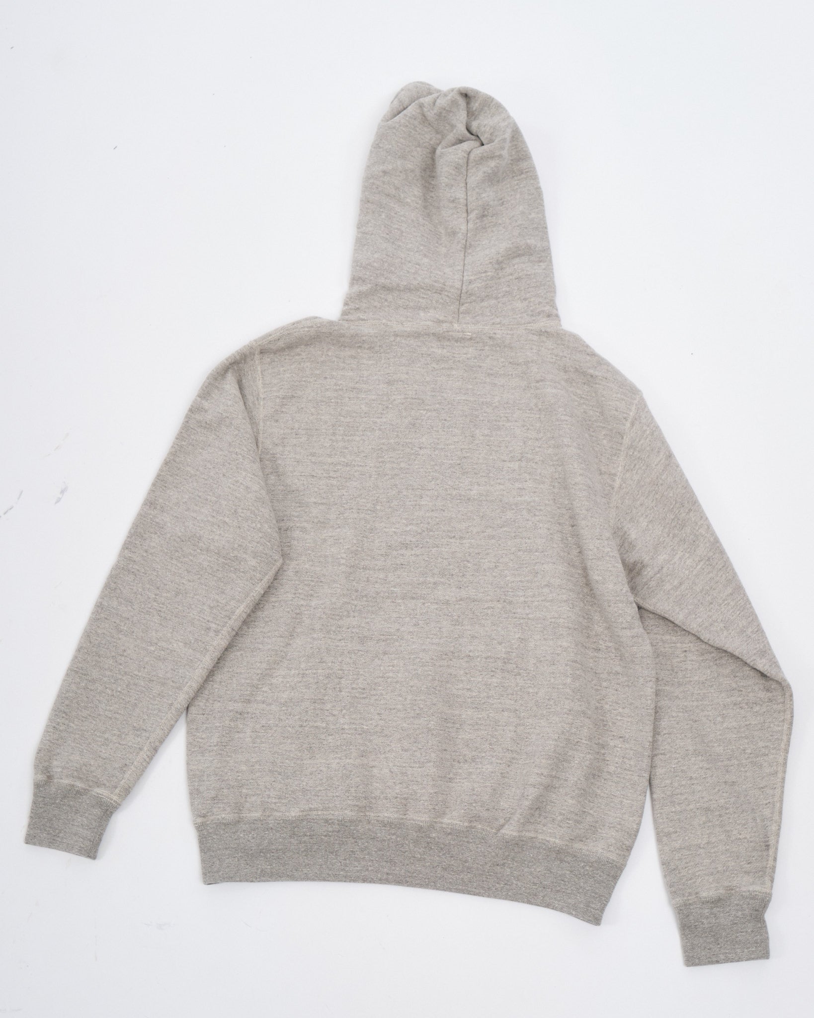 LOOP WHEEL HOODED SWEAT SHIRT HEATHER GRAY - Meadow