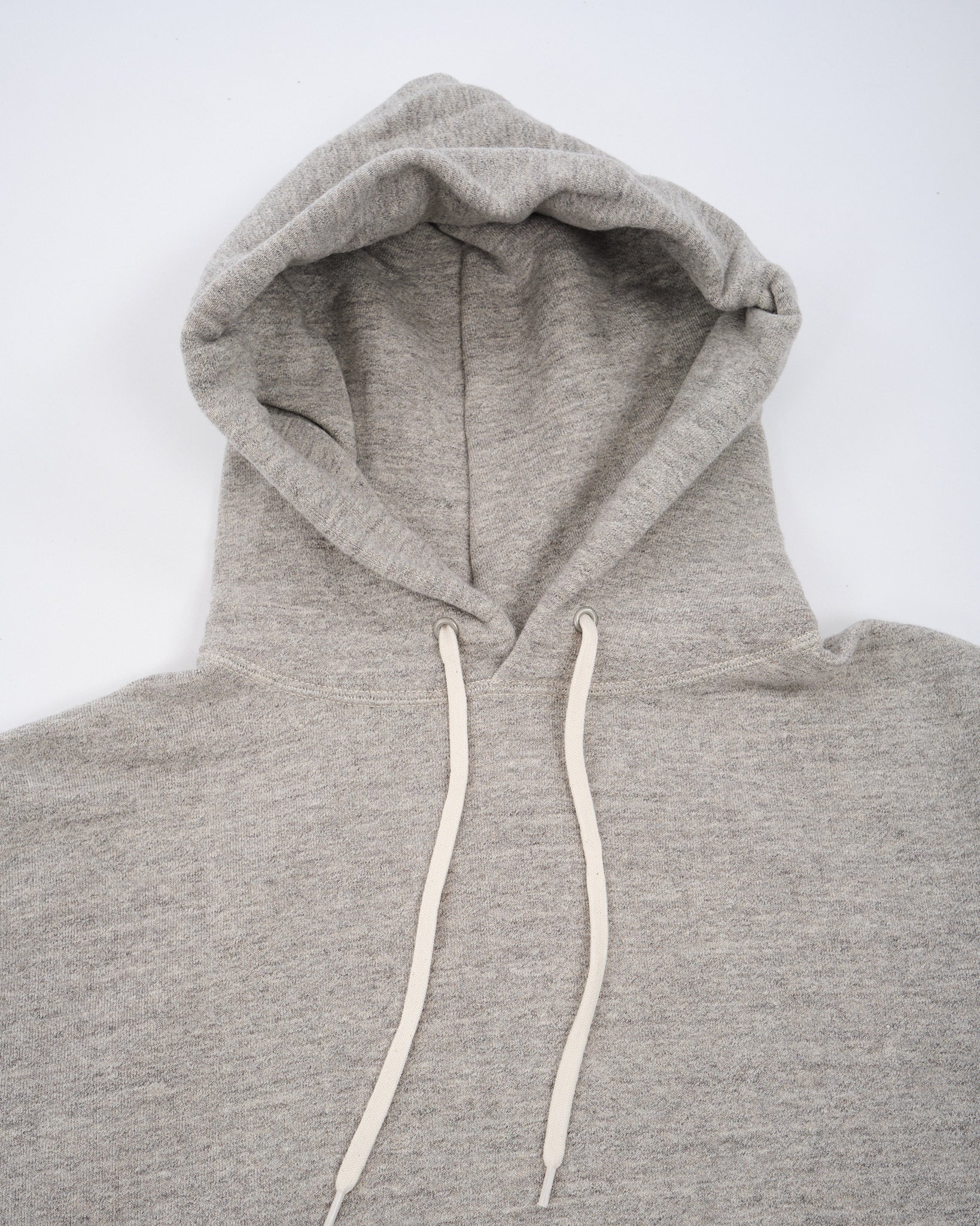 LOOP WHEEL HOODED SWEAT SHIRT HEATHER GRAY - Meadow