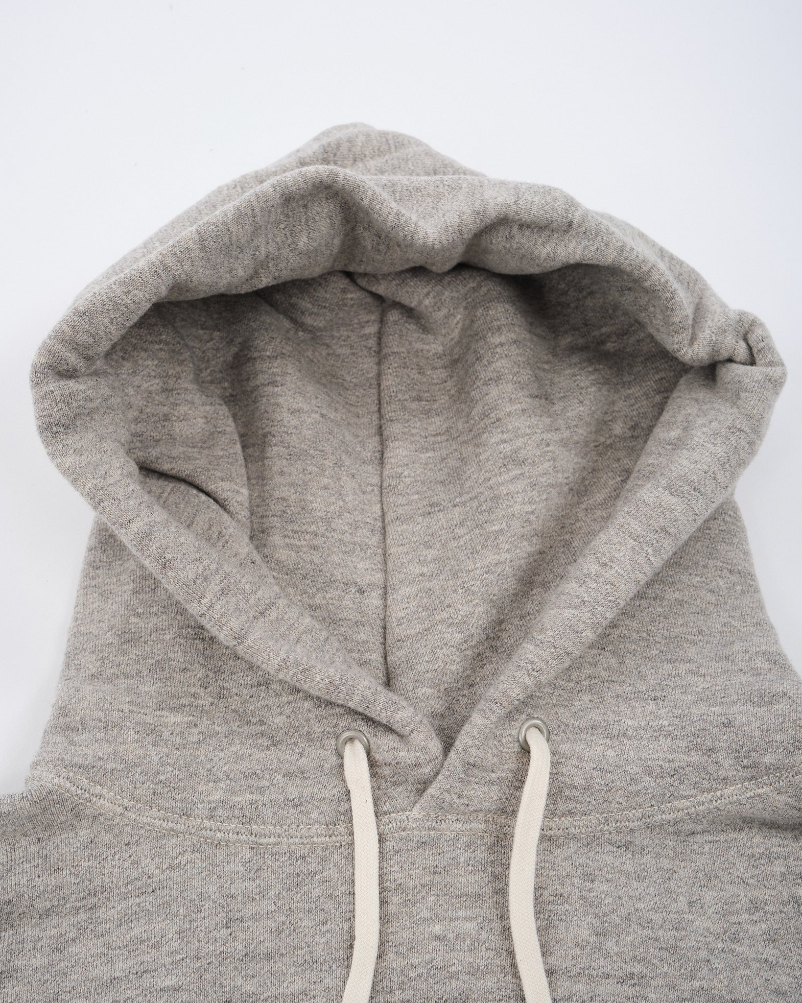 LOOP WHEEL HOODED SWEAT SHIRT HEATHER GRAY - Meadow