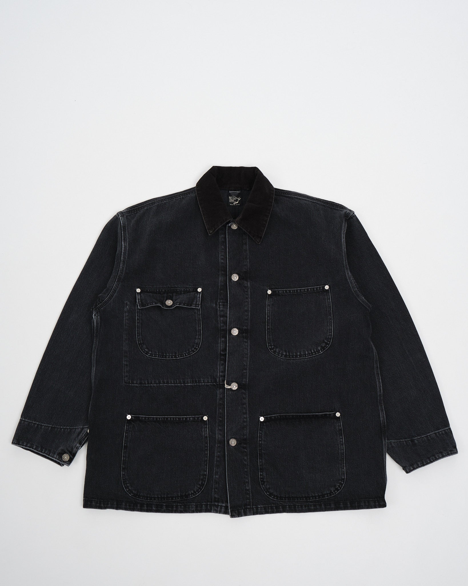 LOOSE FIT COVERALL BLACK DENIM STONE - Meadow