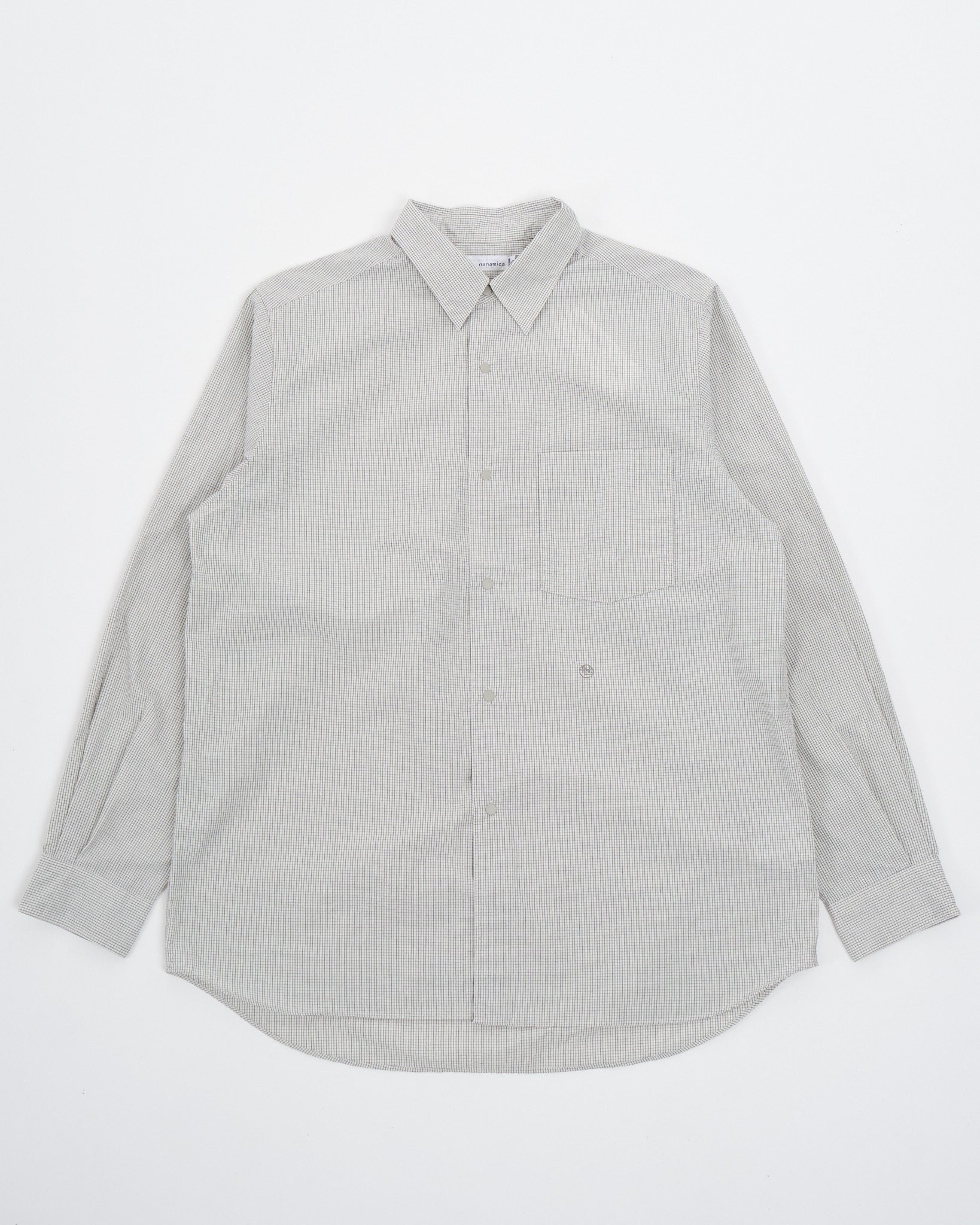 Regular Collar Wind Shirt Natural - Meadow