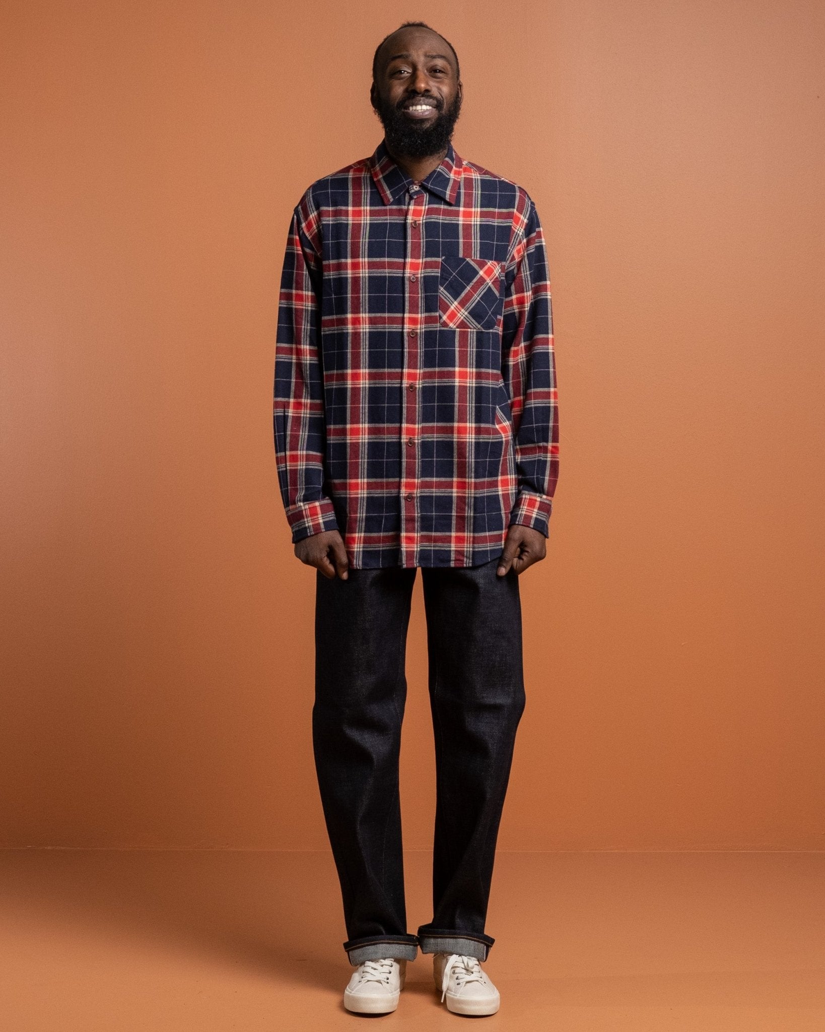 Relaxed Flannel Shirt Rebirth Multi - Meadow