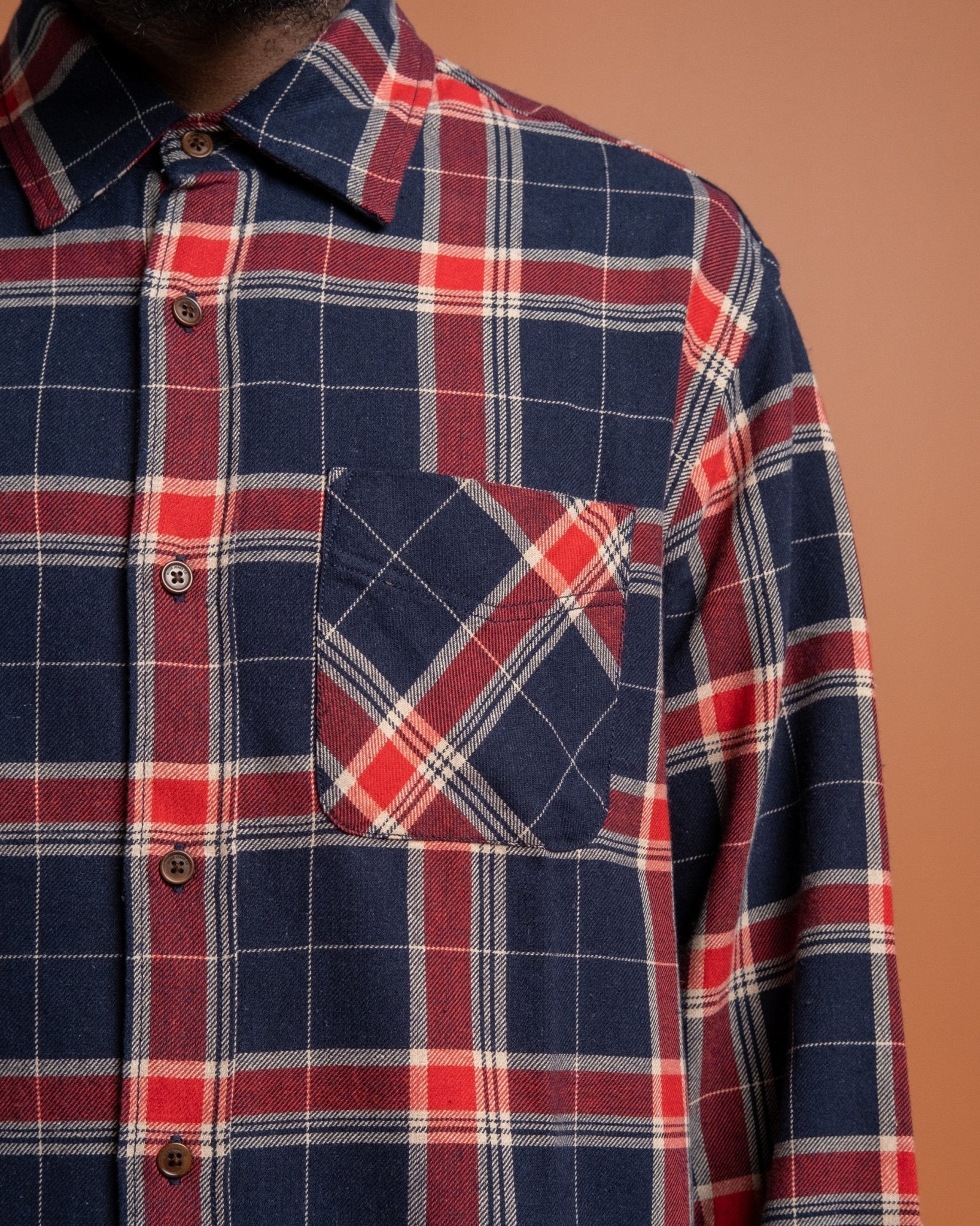 Relaxed Flannel Shirt Rebirth Multi - Meadow